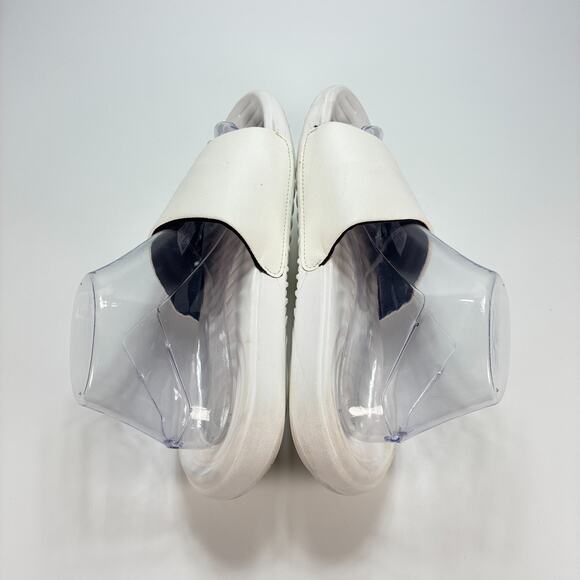 Under Armour White Memory Foam Athletic Slip On Slides Sandals Women's Size 9 - Picture 4 of 9